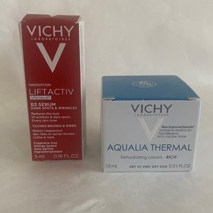 VICHY 2p Liftactive B3 Serum & Aqualia Thermal Cream Travel Purse Size